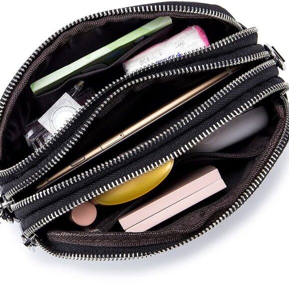 Leather Crossbody Bag Women Small Shoulder Purse Cell Phone Organizer - Picture 3 of 8